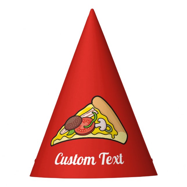 Pizza slice party hat (Front)