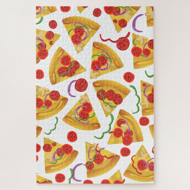 Pizza Slice Pattern Jigsaw Puzzle (Vertical)