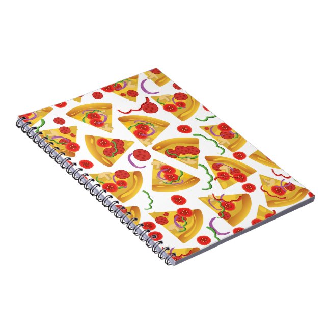 Pizza Slice Pattern Notebook (Right Side)