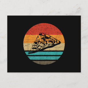 Pizza Slice Retro Style Vintage Enclosure Card