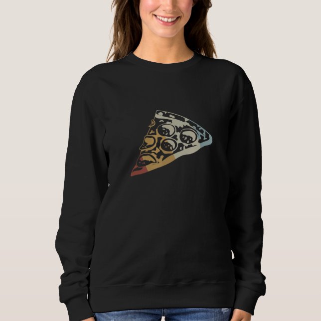 Pizza Slice Retro Style Vintage Sweatshirt (Front)