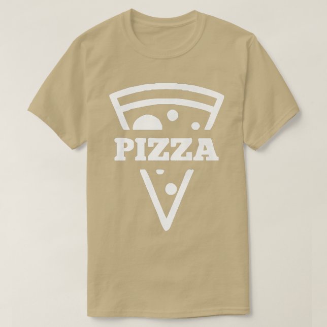 Pizza Slice Word  T-Shirt (Design Front)
