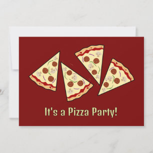 Pizza Slices Design invitation