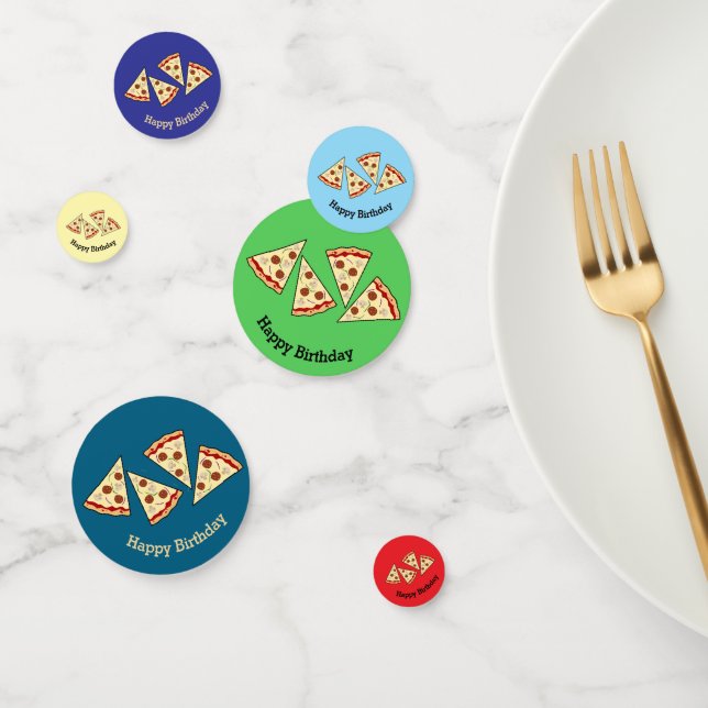 Pizza Slices Design Table Confetti (Group)