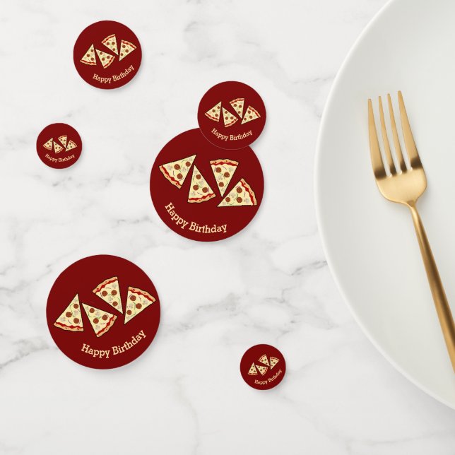 Pizza Slices Design Table Confetti (Group)