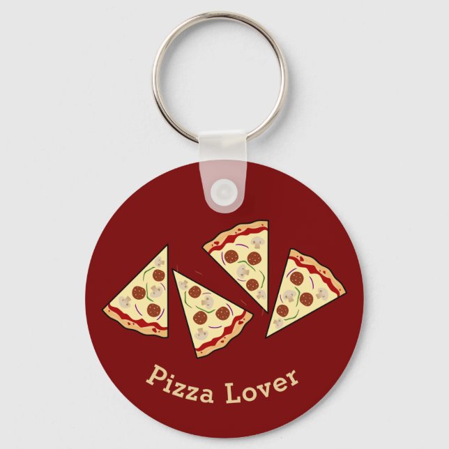 Pizza Slices Key Ring (Front)