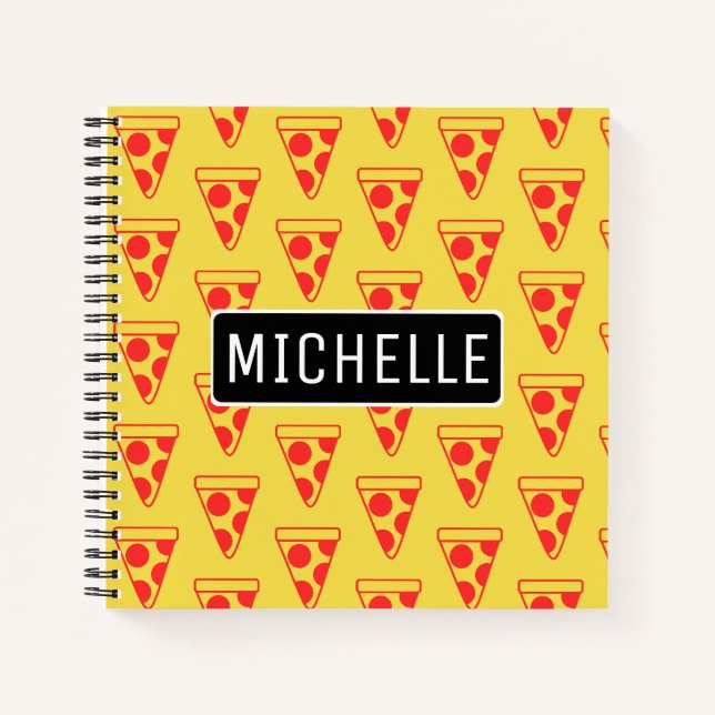 Pizza Slices Personalised Notebook (Front)