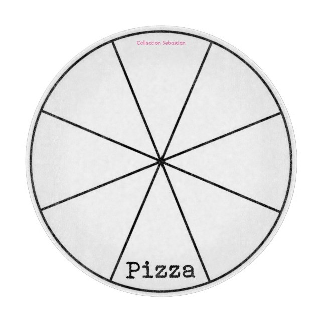 Pizza Slicing Guide Round Cutting Board (Front)