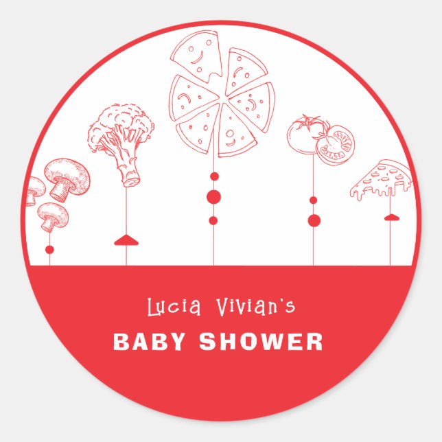 Pizza Special Delivery Classic Round Sticker (Front)