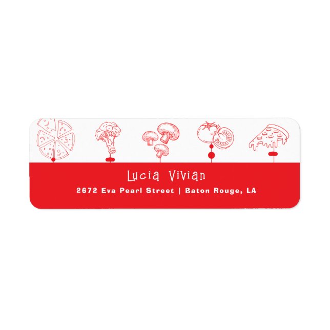 Pizza Special Delivery Return Address (Front)