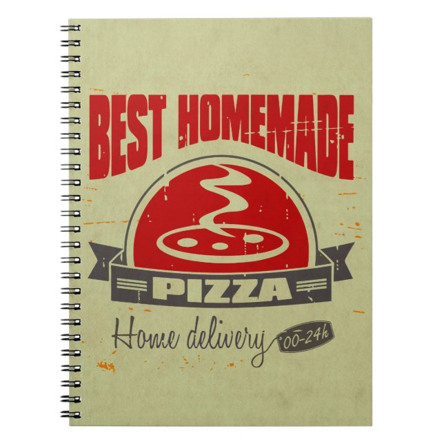 Pizza Spiral Notebook (Front)