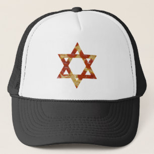 pizza star of david trucker hat