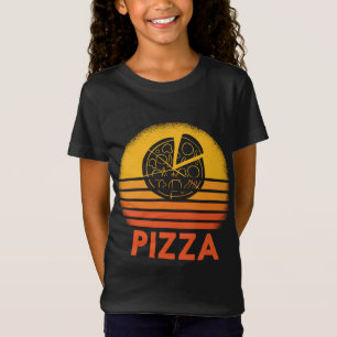 Pizza Sunset Retro Vintage Carb Lover Foodie Gift T-Shirt