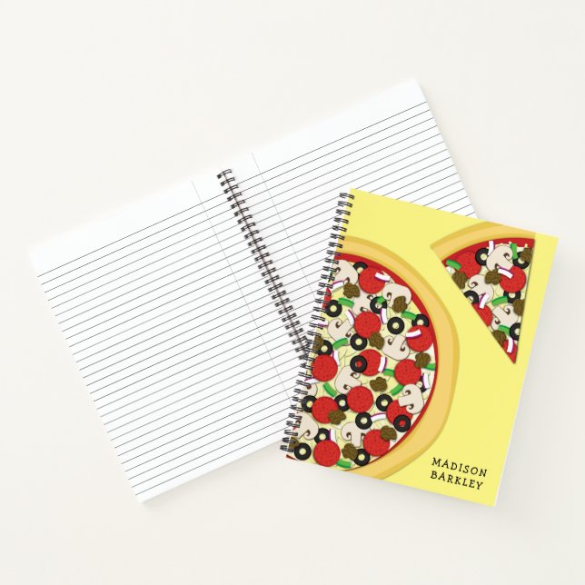 Pizza Supreme Combo Cute Kids Food Notebook (Inside)