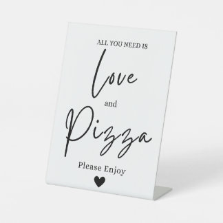 Pizza Table Sign for Wedding or Party
