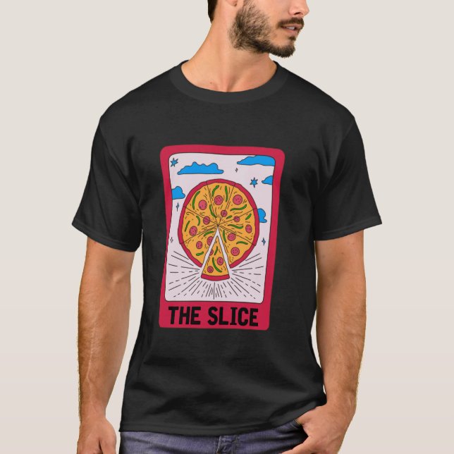 Pizza Tarot Card Italian Food Halloween Pizza Love T-Shirt (Front)