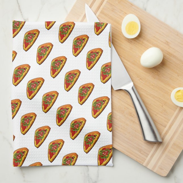 Pizza Tea Towel (Quarter Fold)