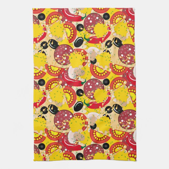 Pizza Tea Towel (Vertical)