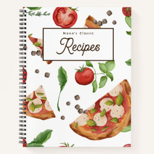 Pizza Theme Recipe Book