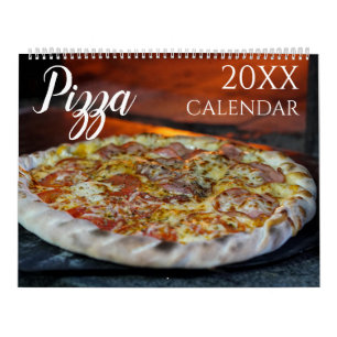 Pizza Themed 2027 Wall Calendar Gift Pizzeria