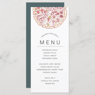 Pizza Themed Party Food Menu