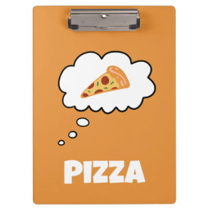 Pizza Thought Bubble Clipboard