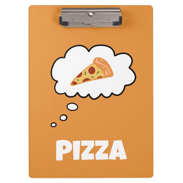 Pizza Thought Bubble Clipboard (Front)
