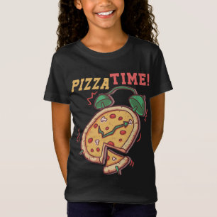 Pizza Time Funny Pizza Alarm Clock Pizza Italian F T-Shirt