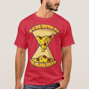 Pizza Time Pizza Hourglass Its Pizza oclock T-Shirt