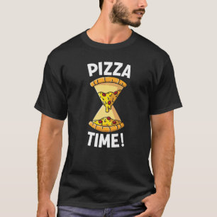 Pizza Time Pizza Hourglass It's Pizza Time   T-Shirt