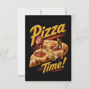 Pizza Time! Thank You Card