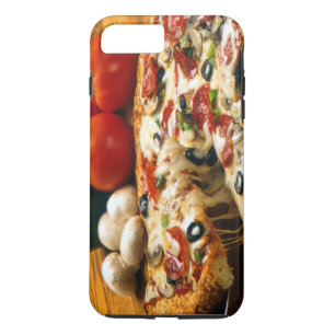 Pizza Tomatoes Mushrooms Olives Cheese Case-Mate iPhone Case