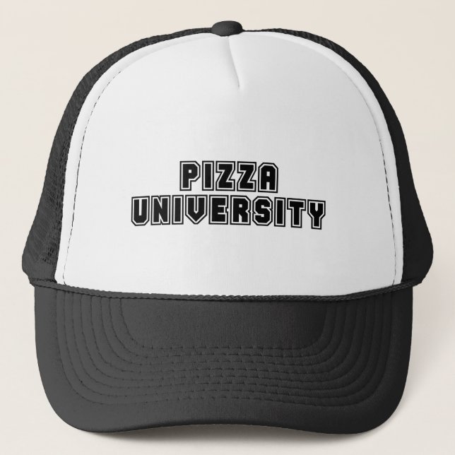 Pizza University Trucker Hat (Front)