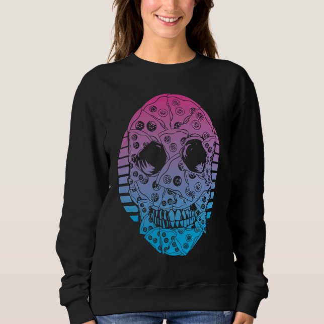 pizza Vaporwave Aesthetic Sweatshirt (Front)