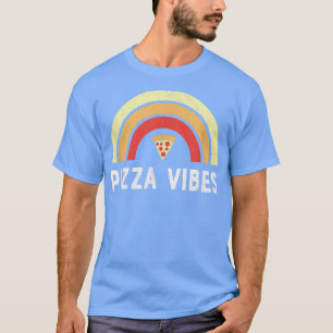 Pizza Vibes Vintage Rainbowfunny Pizza Lover 24994 T-Shirt
