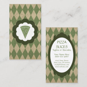 pizza vintage business card