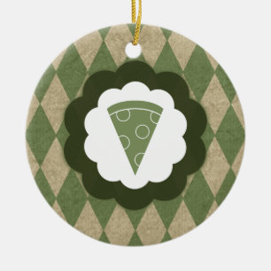 pizza vintage ceramic tree decoration