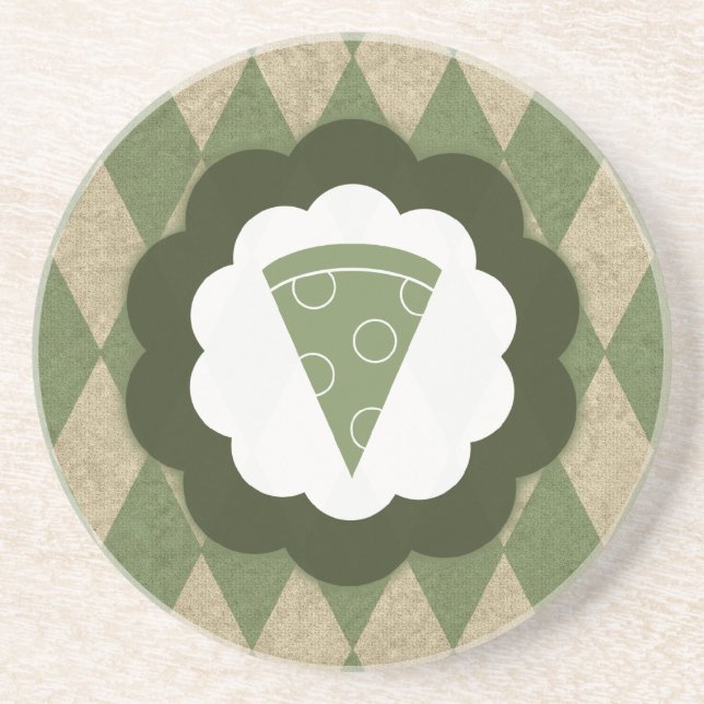 pizza vintage coaster (Front)
