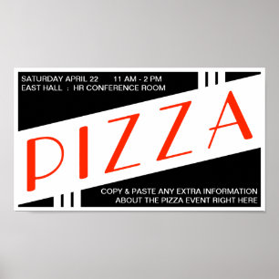pizza vintage poster