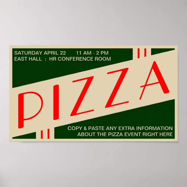 pizza vintage poster (Front)