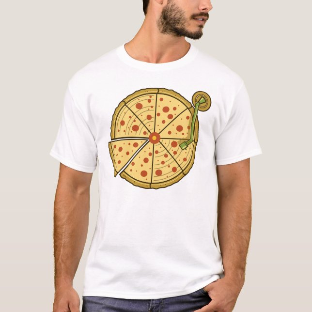 Pizza Vinyl T-Shirt (Front)