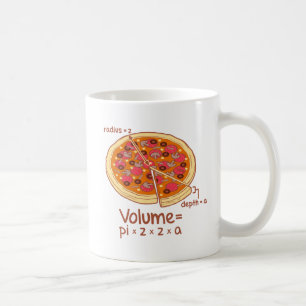 Pizza Volume Mathematical Formula = Pi*z*z*a Coffee Mug