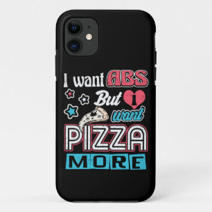 Pizza vs Abs - Bulking Diet - Funny Carbs Novelty Case-Mate iPhone Case