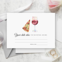 Pizza & Wine Bridal shower Date night ideas