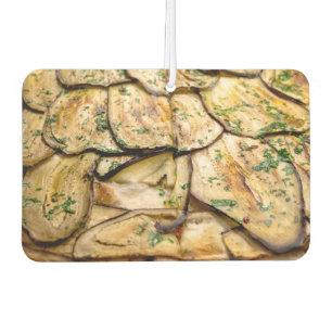 Pizza with eggplants car air freshener