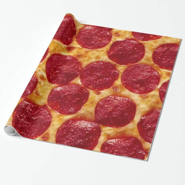Pizza Wrapping Paper (Unrolled)