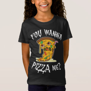Pizza Zombie You wanna pizza me Pun Halloween food T-Shirt