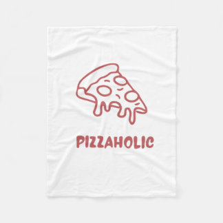 Pizzaholic fleece blanket