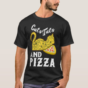 Pizzas salami ham mushroom tomato Italy red white  T-Shirt