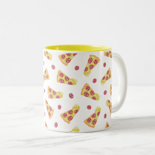 Pizzas Two-Tone Coffee Mug